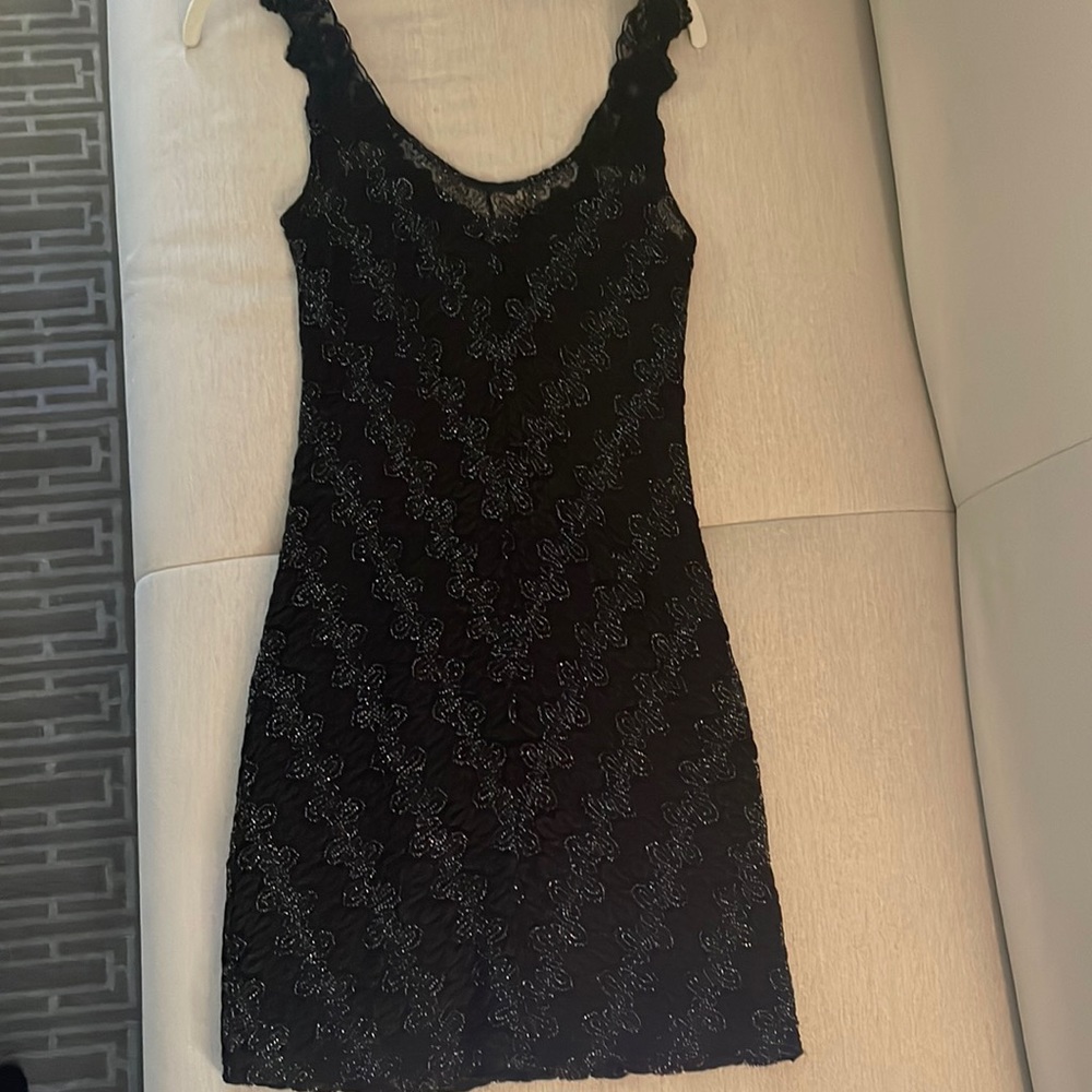 Small black free people dress with sparkle